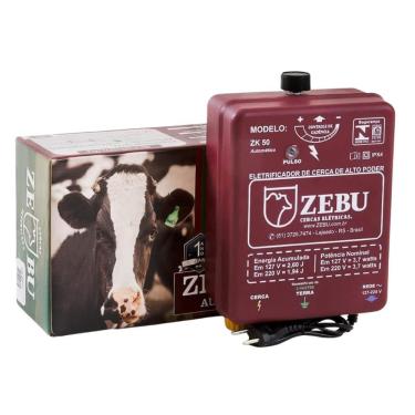 Imagem de Eletrificador Elétrico de Cercas ZK50 3531-9 para Médias Propriedades Até 25000m Bivolt Zebu