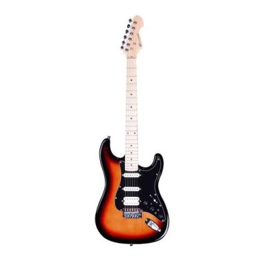 Imagem de Guitarra Elétrica Stratocaster Rocker GMS250 Sunburst Black - MICHAEL