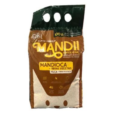 Imagem de Granulado Fino Biodegradável para Gatos - Mandii Premium 2,6KG Mandioc