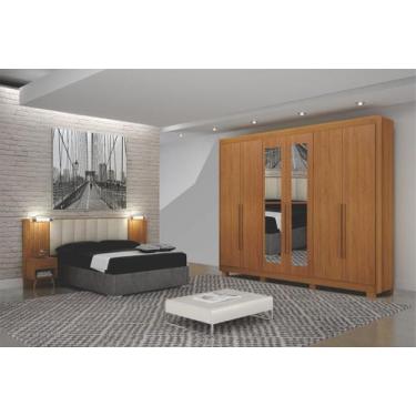 Imagem de Dormitorio Casal Espelho 2Pçs 6 Portas Mirage - Arbo Design