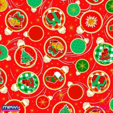 Imagem de TNT Estampado 1,40M 40G Especial Vermelho (natal) - Mewi