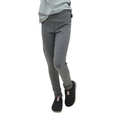 Imagem de Calça Legging Feminina Infantil Peluciada - Dicors, 08, Cinza