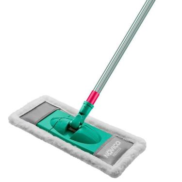 Imagem de Mop Lustrador Noviça em Lã Sintética com Cabo para Pisos Amadeirados Branco Bettanin