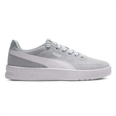 Imagem de Tênis Puma Court Classic Clean Bdp SD Masculino, Cinza, Branco, 38