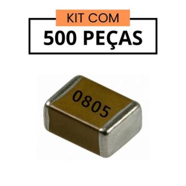 Imagem de Capacitor Smd 10nf/50v X7r - 0805 - Kit 500 Peças - SDS
