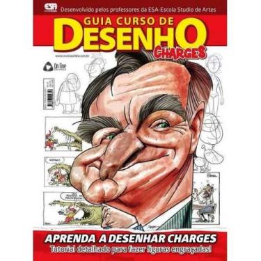 Imagem de Revista Guia Curso de Desenho Charges - Editora On Line