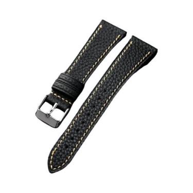 Imagem de Pulseira De Relógio Masculina Vintage Feita À Mão Em Couro Francês De 