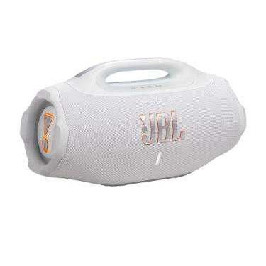 Imagem de Caixa de Som Bluetooth JBL Boombox 4 Branca, Bateria de Até 34H à Prov