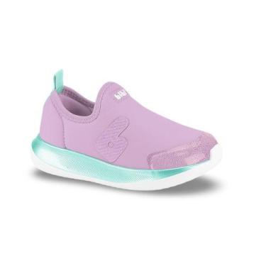Imagem de Tênis Infantil Menina Bibi Flash Lilás Verde, Lilás, 20