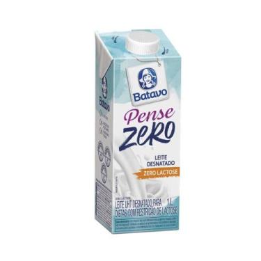 Imagem de Leite Desnatado Zero Lactose Pense Zero Batavo  1L