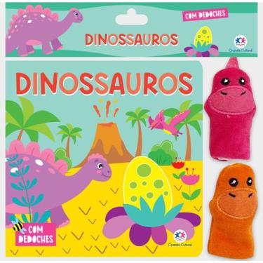 Imagem de Livro - Dinossauros - Livro com dedoche