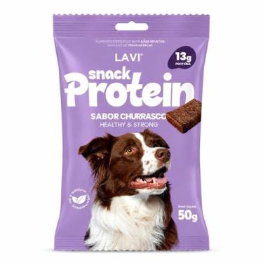 Imagem de Petisco Proteico para Cães  13g de Proteína Sabor Churrasco - Lavi