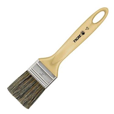 Imagem de Trincha Dupla Cerda Gris, Tigre 60573008, Bege, 2"