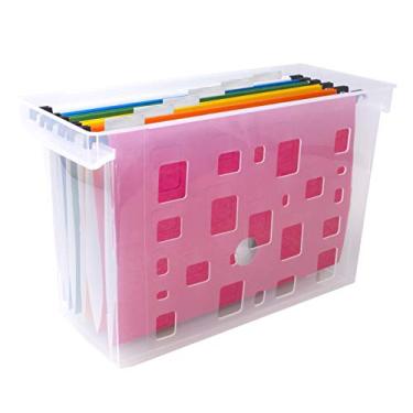 Imagem de Caixa de Arquivo Dellocolor c/ 6 Pastas Suspensas Coloridas, Dello, 0328.H.0005, Cristal