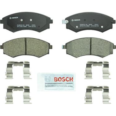 Imagem de Bosch BC887 QuietCast Premium Conjunto de pastilhas de freio a disco de cerâmica para Hyundai: 2005-2006 Elantra, 2002 Sonata, 2001 Tiburon; Kia: 2002-2003 Magentis, 2002-2003 Optima; Frente