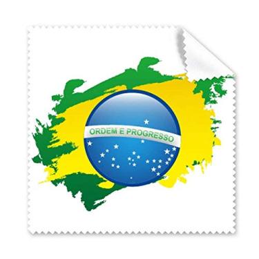 Imagem de Pano de limpeza de mapa da bandeira do Brasil, 5 peças