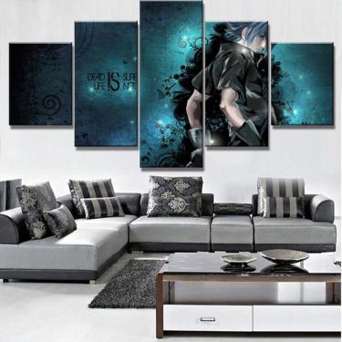 Imagem de Quadro Decorativos Final Fantasy com 5 peças 130x65 4