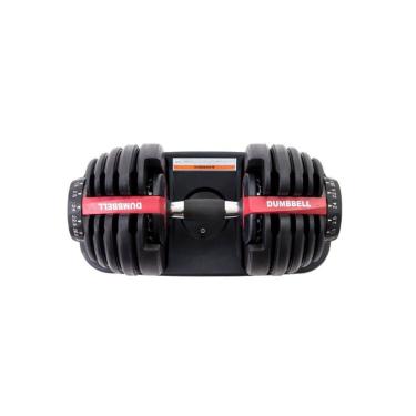 Imagem de Dumbell Halter Ajustavel Wct Fitness Regulável Vermelho 24Kg Vermelho .
