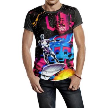 Imagem de Camiseta Masculina Surfista Prateado Galactus Ref:933 - Smoke