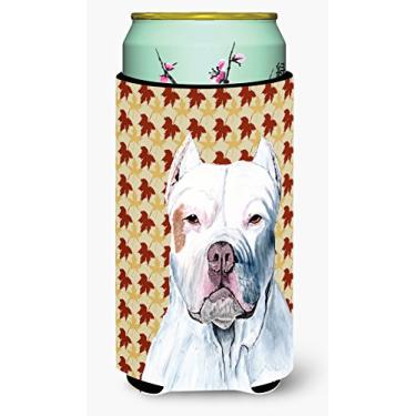 Imagem de Caroline's Treasures SC9221TBC Pit Bull Retratos de outono para bebidas, bebidas, bebidas, isolantes, abraçadeiras, meninos altos, multicoloridos