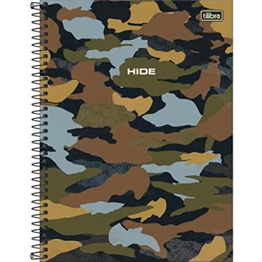 Imagem de Caderno Hide Camuflado 160 Folhas 10x1 - Tilibra - Preto