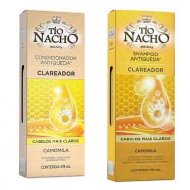 Imagem de Shampoo E Condicionador Clareador Antiqueda - Tio Nacho 415ml C/2