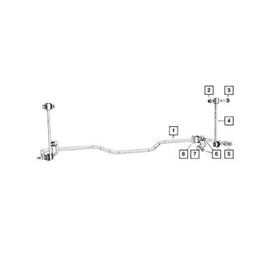 Imagem de Bucha de barra estabilizadora de suspensão Mopar 6803 1838AA