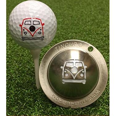 Imagem de Tin Cup Ferramenta de alinhamento de marcador personalizado de bola de golfe (Woodstock)
