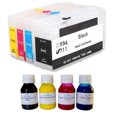Imagem de Cartucho Recarregavel  7740,8710,8210,7720,8720 Tintas Pigmentadas