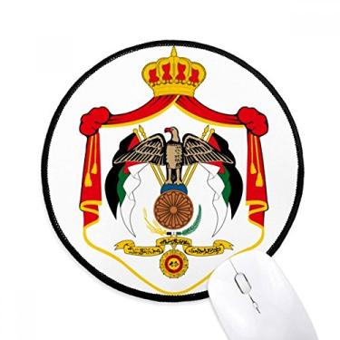 Imagem de DIYthinker Jordan Asia National Emblem Mouse Pad Desktop Office Tapete Redondo para Computador