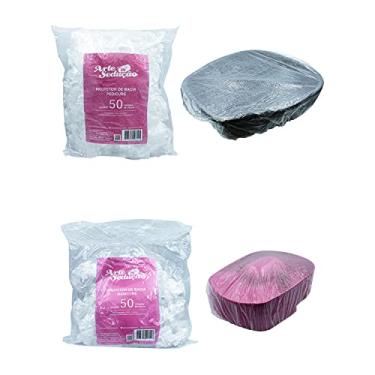 Imagem de 50 Protetores Bacia Pedicure + 50 Protetores Bacia Manicure