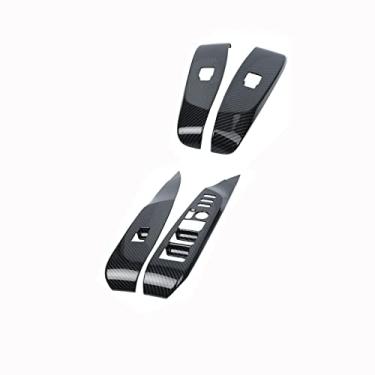 Imagem de 4 * Tampa do painel do botão do interruptor de elevação da janela do carro para Toyota