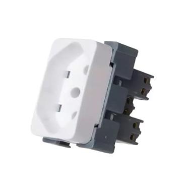 Imagem de Tomada Branca 10a 2p+t 250v Margirius Linha B3