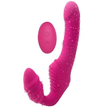 Imagem de Kiboule Vibradores Estimulador Ponto G e Sucção Clitóris Forma de U Dobrável Estimulador Sexual Feminino 10 Frequências