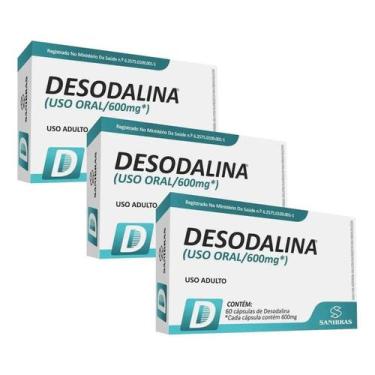 Kit 2 Desodalina 600mg - 60 Cápsulas +2 Monaliz 30 Comp