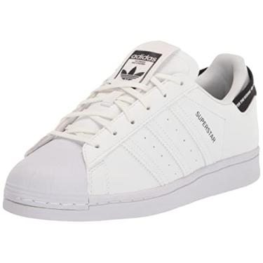 Imagem de adidas Originals Tênis unissex Superstar Star Wars, branco/preto, 4 Big Kid