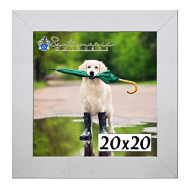 Imagem de Porta Retrado Molduras 20x20 Branco