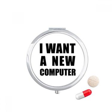 Imagem de I Want A New Computer Pill Case Pocket Medicine Storage Box Dispenser Recipiente