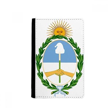 Imagem de Buenos Aires Argentina Porta-passaporte com emblema nacional Notecase Burse capa carteira porta-cartões