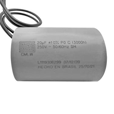 Imagem de Capacitor 20uf 250vac Para Portão Eletrônico Weg