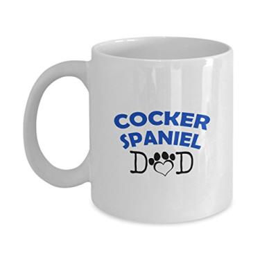 Imagem de Caneca divertida Cocker Spaniel para casal – Cocker Spaniel Dad – Cocker Spaniel Mom – Presentes para amantes de Cocker Spaniel – Ideia única de presente de cerâmica (papai)