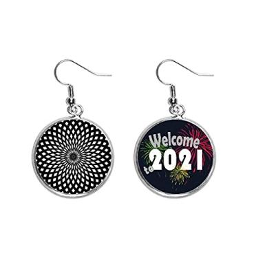 Imagem de Illusion Line Pingente de orelha de repetição cíclica joia 2021 Blessing