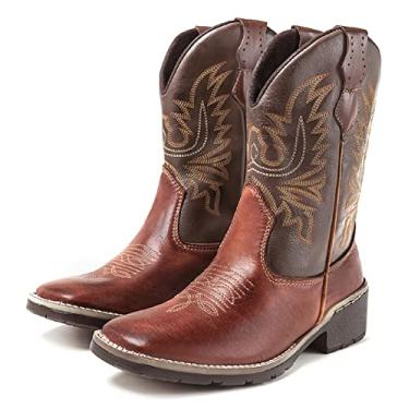 Imagem de Bota Texana Country Masculina Cano Longo Marrom (40)