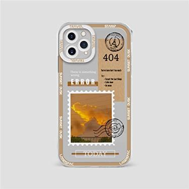 Imagem de Para capa de telefone para iPhone 14 Pro 13 12 11 Max X XR XS Max 7 8 Plus SE Fashion Stamp Paisagem Câmera Proteção Soft TPU Phone Case, 47, para iphone X