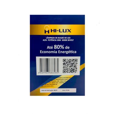 Imagem de Kit C-15 Lampada Bulbo De Led Alta Potencia 50W 6500K E27 Br