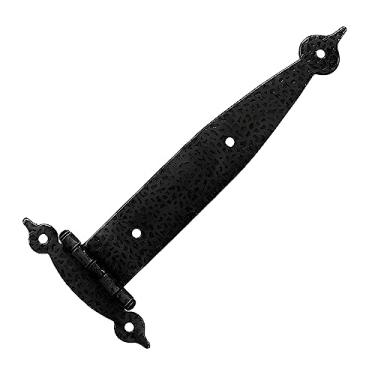 Imagem de Blockstool Dobradiça de armário tradicional forjada de ferro rústico, Black