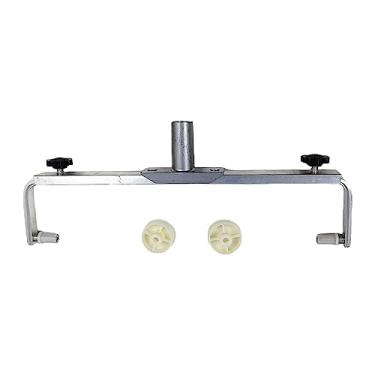 Imagem de Bothyi Moldura de rolo de pintura atualizada ajustável de 30,5 cm a 50,8 cm para área grande, teto, piso, pintura de parede, anexada ao mastro de extensão de extremidade rosqueada