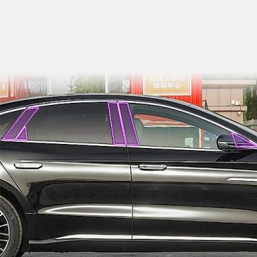 Imagem de LAVIYE Filme protetor de pintura PPF exterior do carro Anti-risco da tira do pilar da janela TPU filme transparente refit, para BYD HAN EV/DM 2020-2023