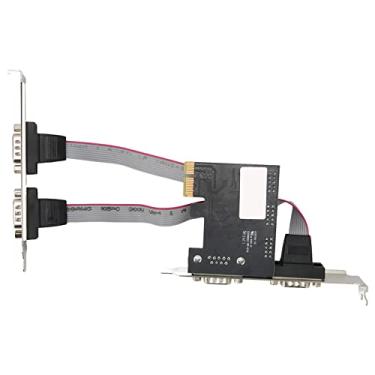 Imagem de Heayzoki PCI Express para 4 Portas RS232 CartãO de ExpansãO, PCI E Serial Card COM Porta RS232 Interface, Cartões de ConversãO Adaptador RS232 DB9 COM Serial Expansion I O Cartões Adaptadores