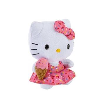 Imagem de Sorvete Hello Kitty Beanie Babies - Dtc 3718 - Dtc Toys